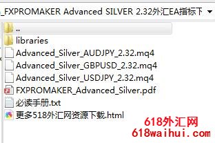 FXPROMAKER Advanced SILVER 2.32高级白银套装EA下载