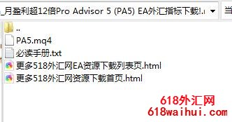 月盈利超12倍Pro Advisor 5 (PA5) EA外汇指标下载