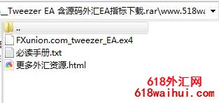 Tweezer EA含源码外汇EA胜算率达到70%以上下载