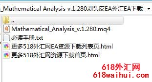 Mathematical Analysis v.1.280剥头皮EA外汇EA下载!